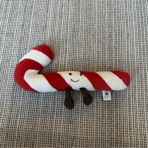 Jellycat Red and White Plush Candy Cane
